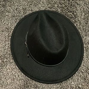 Black ladies Wool blend hat